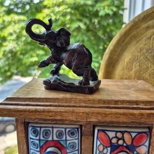 Wood carved miniature figurine, luck charm